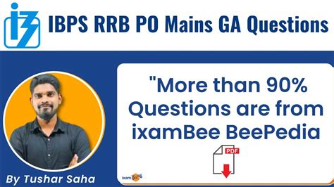 Ibps Rrb Po Mains Ga Questions Asked In Exam More Than Ques