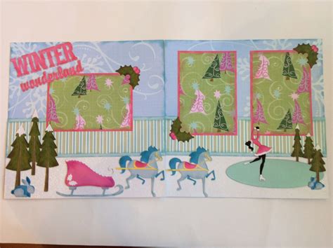 Cricut Scrapbook Page Using Winter Woodland Cartridge Winter