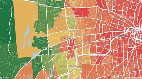 The Safest And Most Dangerous Places In West Hartford CT Crime Maps