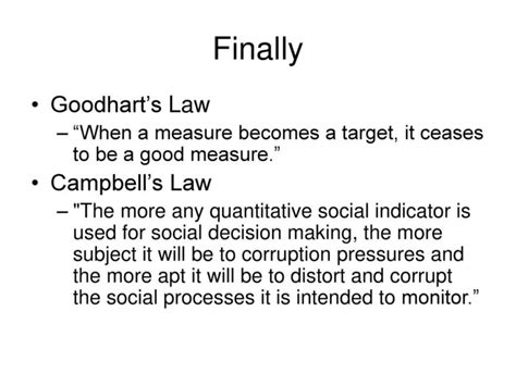 What Is The Goodhart Economics Principle The Leading Business