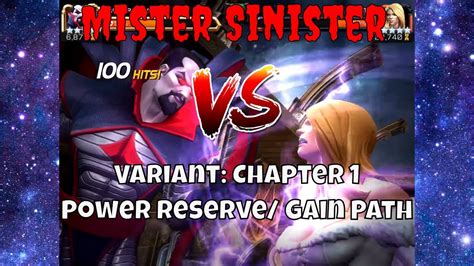 Mr Sinister Vs Variant Chapter 1 Power Gain Reserve Path L Marvel Contest Of Champions Youtube