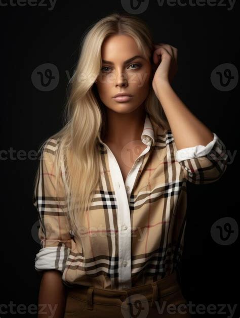 AI Generated Woman With Long Blonde Hair Posing Stock Photo At Vecteezy