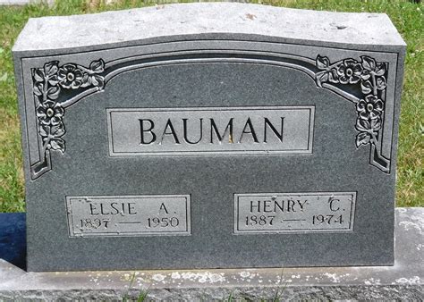 Henry Christ Bauman 1887 1974 Find A Grave Memorial