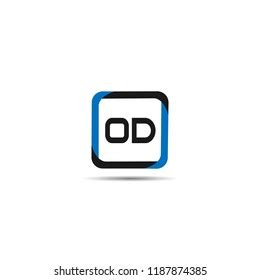 Initial Letter Od Logo Template Design Stock Vector (Royalty Free) 1187874385