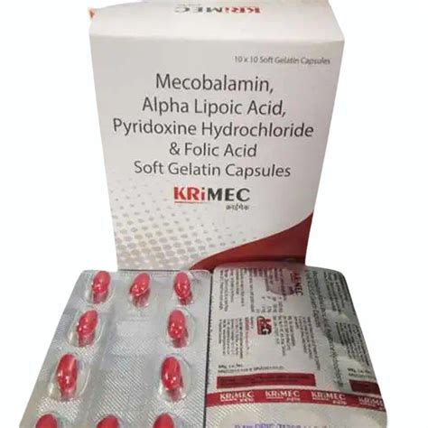 Mecobalamin Alpha Lipoic Acid Pyridoxine Hydrochloride And Folic Acid