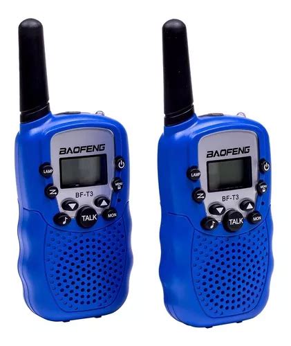 Walkie Talkie Uhf Handy X2 Baofeng Bf T3 Radio 22 Canal 5km Par Dos