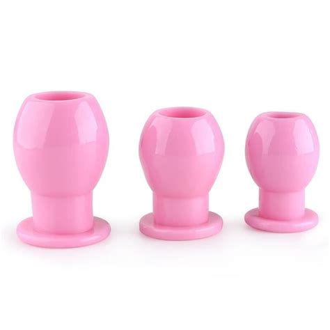 Pink Lavement Creux Plug Anal Vagin Spéculum Bout à Bout Expansion Anus Dilatateur Vaginal