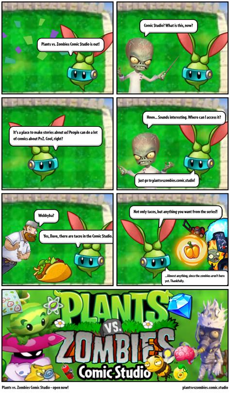 Plants Vs Zombies Comic Studio Open Now Comic Studio