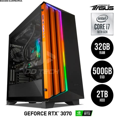 Computadora Pride Gaming Pba Stingray Nvidia Geforce Rtx Asus