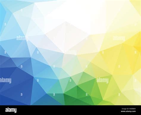 abstract vector blue yellow green geometric background Stock Vector ...