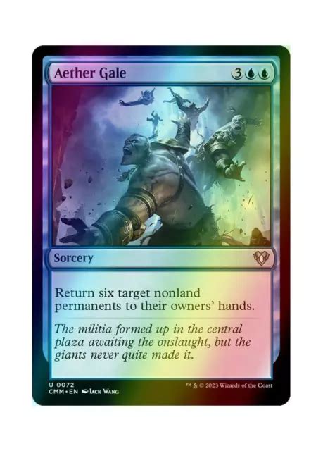 Magic The Gathering Mtg Cmm Aether Gale 72 Feuille Presque Comme Neuf Eur 1 86 Picclick Fr