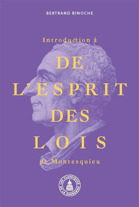 Introduction à De L Esprit des lois de Montesquieu