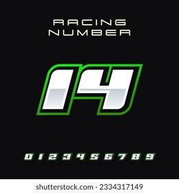 Racing Number Vector Design Template Stock Vector (Royalty Free) 2334317149 | Shutterstock