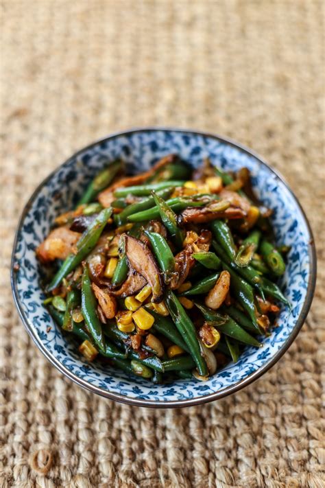 Stir Fried Green Beans Corn And Mushrooms Ang Sarap