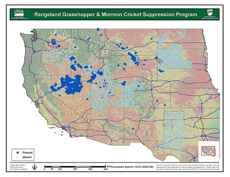 Outbreak Info 2006 Adult Mormon Cricket Survey Map Usda Ars