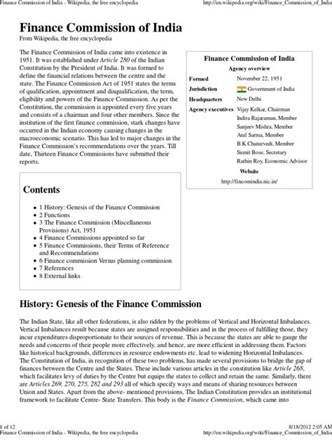 finance commission  india  money public finance