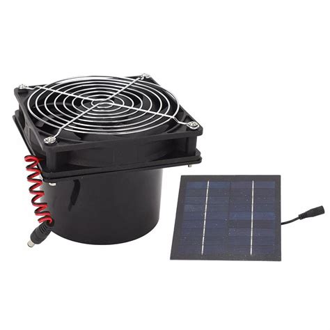 Solar Powered Exhaust Fan W Solar Panel With High Speed Exhaust Fan