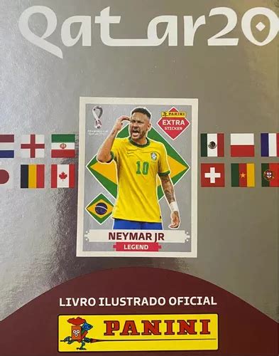 Figurinha Extra Neymar Jr Prata Copa 2022 Legend Parcelamento Sem Juros