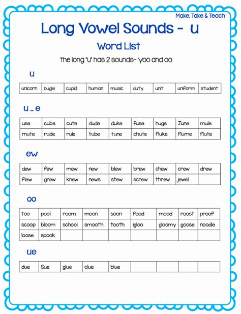 50 Long A Sound Words Worksheet Chessmuseum Template Library