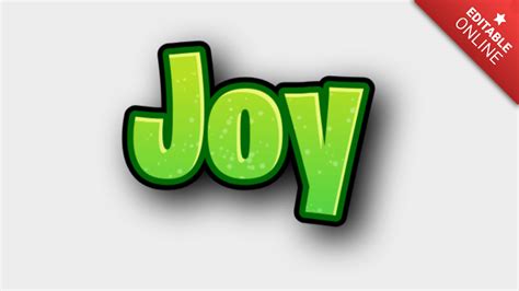 Joy | Text Effect Generator