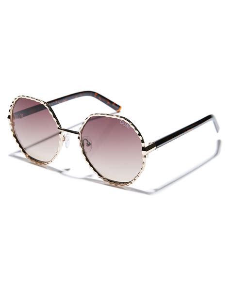 Quay Eyewear Women S Breeze In Sunglasses Stainless Steel Glass Gold 9343963026542 Ebay