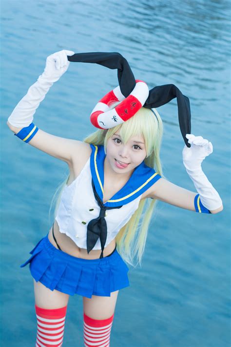 Anime Kantai Shimakaze Uniforms Cosplay Costume Outfit Dress With Wig