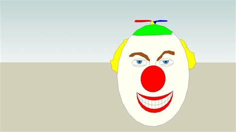 2d Clown Face 3d Warehouse