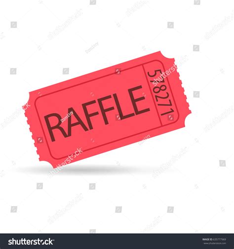 Red Raffle Ticket Clip Art