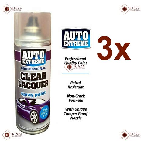 X Ml Auto Extreme Clear Lacquer Gloss Spray Paint Aerosol Etsy