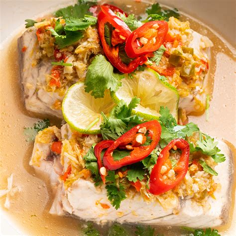 Thai Lime And Garlic Steamed Fish Marion S Kitchen