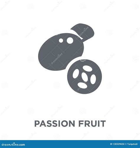 Passion Fruit Icon From Fruit And Vegetables Collection Stock Vector