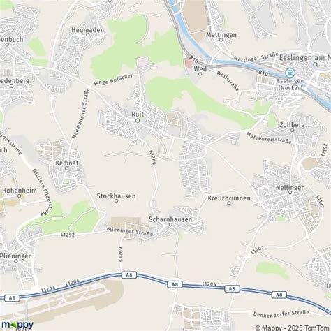 plan ostfildern carte de ostfildern   infos pratiques