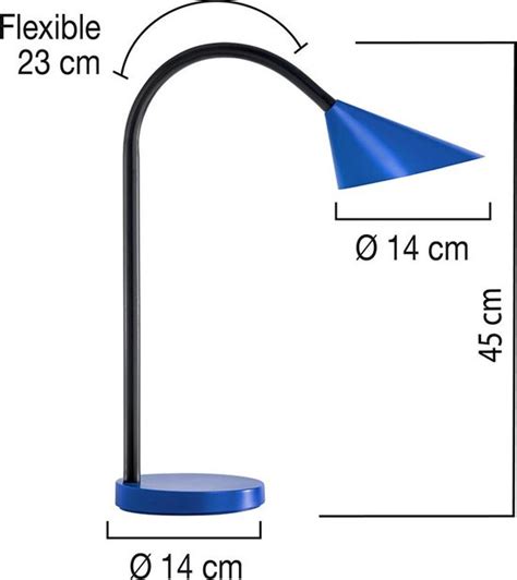 Bureaulamp Unilux Sol Led Blauw Bol