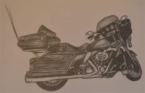 Harley Motorcycle Drawing At Getdrawings Free Download