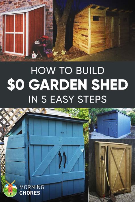 How To Build A Free Garden Storage Shed More Inexpensive Ideas