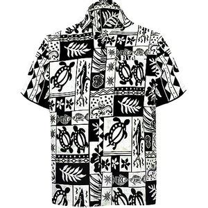 La Leela Uomo Camicia Estiva Da Campo Hawaiano Tropicale Spiaggia Giada