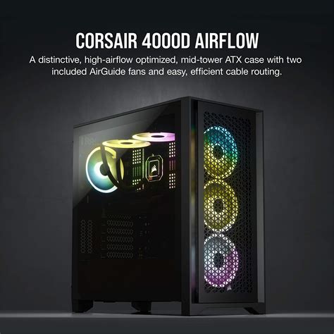 Buy Corsair 4000D Airflow Tempered Glass Mid Tower ATX PC Case Black