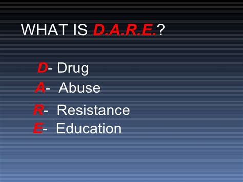 Dare Program Presentation