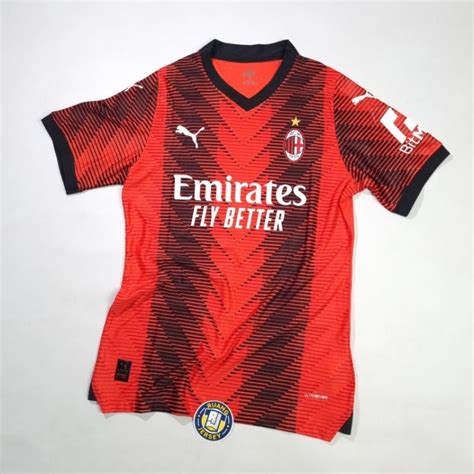 Jual Jersey Bola Ac Milan Home 2023 2024 Player Issue Shopee Indonesia