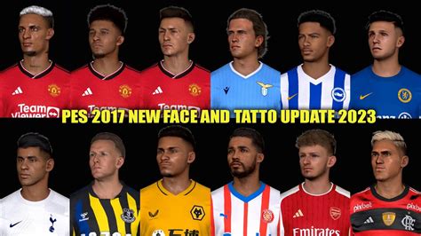 PES 2017 NEW FACE AND TATTO UPDATE 2023 YouTube