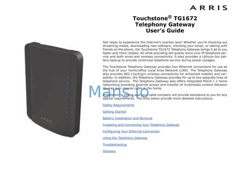 Arris Modem Tg1672g Lights Shelly Lighting