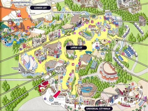 Universal Studios California Map Pdf Universal Studios Orlando Park ...