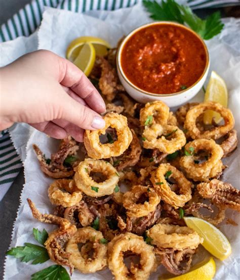 Easy Fried Calamari Carolyn S Cooking