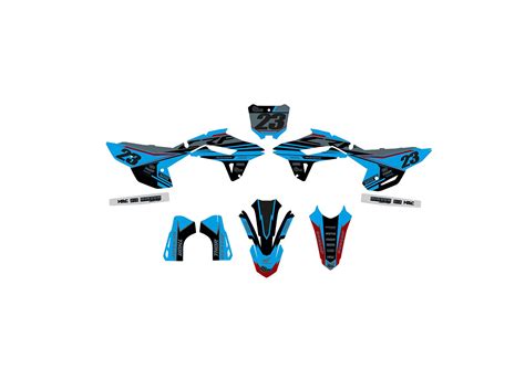 Kit D Co Motocross Honda Crf Dr Grey Cyan D Racing