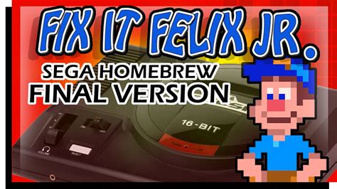 Fix It Felix Jr Final Version Homebrew For Sega Genesis Youtube