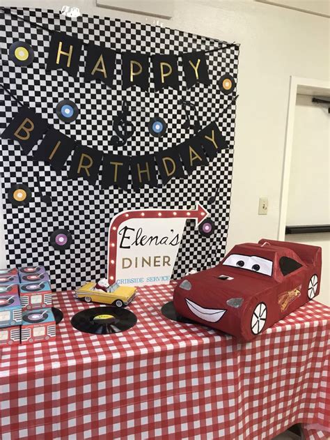 Hot Rod Lightning McQueen Cars Party Theme
