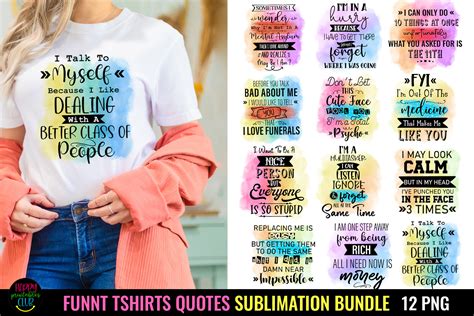 Funny Tshirt Quotes Sublimation Bundle Graphic By Happy Printables Club