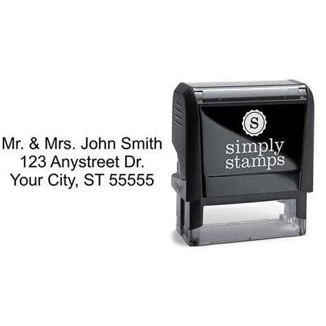 Custom 3 Line Address Stamp Simply Stamps