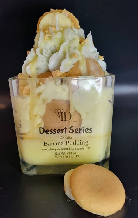 Banana Pudding Candles Wholesale No Labels Only Warning Label Dessert