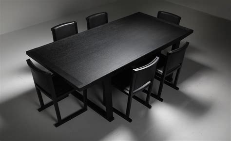 Citterio Black Oak Dining Table Lucullo For Maxalto At 1stDibs